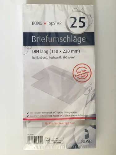 Briefumschlag DIN lang 25 Stück