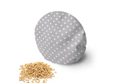 Amilian Kirschkernkissen Mikrowelle - Körnerkissen Nacken Schulter - rund ca. 16 cm, Wärmekissen, Kältekissen, Körnerkissen für die Mikrowelle, Nacken, Schulter, Bein und Bauch.