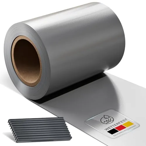 Juskys PVC Sichtschutzstreifen (hellgrau)