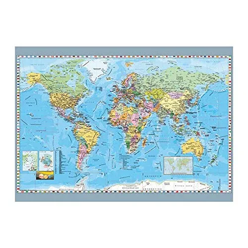 Dino Toys 532489 Politische Karte der Welt Puzzle, 1000 pcs