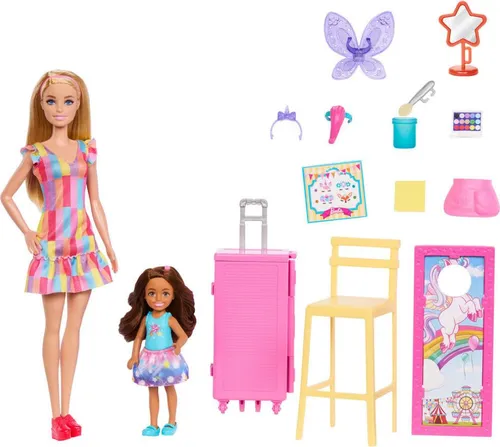 Barbie Schminkstation fü r 2 Puppen, Blisterpackung