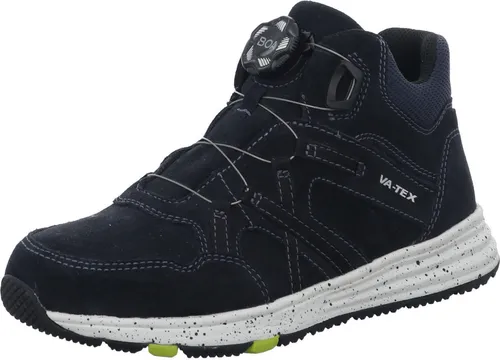 Vado Sneaker MIKE BOA Kinder Leder & Textil Blau Größe: 33 - Halbschuhe für Kinder mit BOA-Verschluss, wasserdicht und atmungsaktiv für optimalen Komfort und Schutz beim Spielen im Freien.