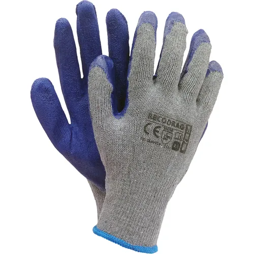 Arbeitshandschuhe 12 Paar Strick mit Latexbeschichtung Schutzhandschuhe TOP XL