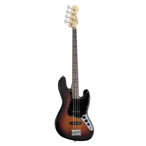 Fender American Performer Jazz Bass RW 3-Color Sunburst - E-Bass mit Erlekorpus und geschraubtem Ahornhals im 