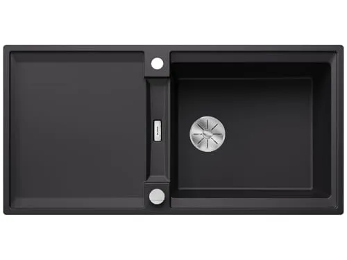 Blanco ADIRA XL 6 S Spüle 1000 x 500 mm - Elegantes Schwarz - Sanitäranlagen & Zubehör: Hochwertige SILGRANIT Spüle mit XL-Becken, reversibel einbaubar und inklusive multifunktionaler Klappmatte für maximalen Komfort und Stil.