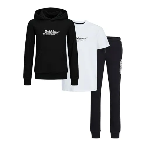 JACK & JONES Jjbeau Hood/Tee Ss & Beau Pants Pack Jnr