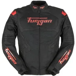 Furygan Atom Vented Evo Textiljacke - Schwarz/Rot - L - Motorradjacke mit effizientem Belüftungssystem für optimale Luftzirkulation, D3O® Protektoren für hohen Schutz und Komfort bei sommerlichen Fahrten.