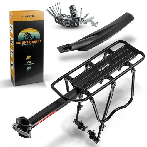 CYPAQ Gepäckträger Mountainbike - Verstellbarer Fahrradgepäckträger