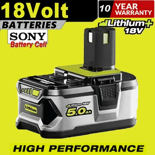 Or 18V 5.0Ah Akku für RYOBI One Plus Lithium RB18L50 P108 P104 Batterie