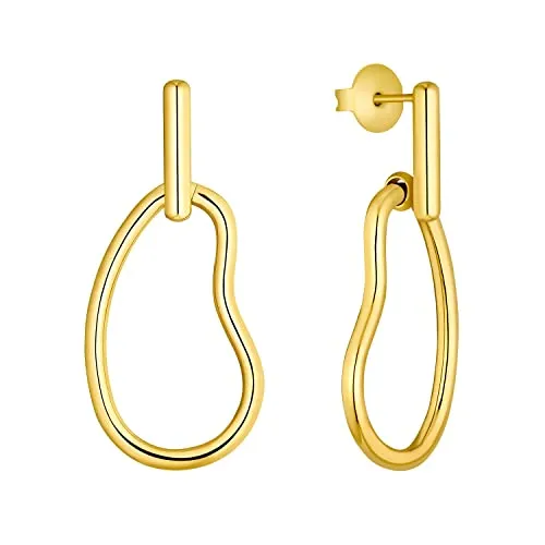 s.Oliver Ohrringe 2034928 - Gold Creolen Ohrstecker für Damen - Elegante Ohrstecker aus hochwertigem Edelstahl, ideal für jeden Anlass und ein stilvolles Accessoire für modebewusste Damen.