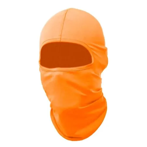 OcioDual Sturmhauben, Orange fur Motorradfahren, Snowboarden Outdoor Sports, Gesichtshaube Skimaske, Gesichtsmaske, Sturmmütze, Motorradmaske, Dünn und Atmungsaktiv Fahrradmaske