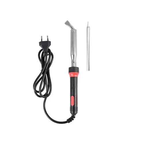 Avilia Lötkolben mit Lötzinn, 30 W, 220 V, mit 2 Spitzen und einstellbarer Temperatur, Löt-Set für Elektronik und Heimwerker