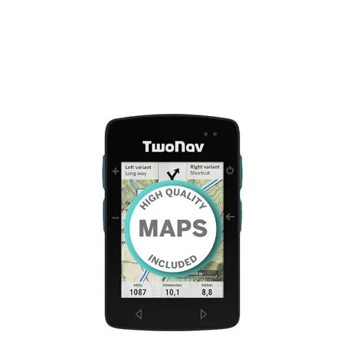 TwoNav ROC (32 GB) + Karte 1 Region Deutchland BKG Topo 1:25000, Outdoor GPS mit 2,7-Zoll-Bildschirm für MTB, Fahrrad, Gravel oder Bikepacking oder Navigation