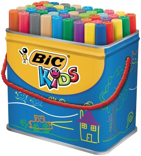 BIC KIDS Fasermaler Visacolor XL, 48er Box