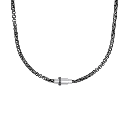 JOOP! Halskette aus Edelstahl für Herren, Halsschmuck, 60 cm, Silber, Kommt in Schmuck Geschenk Box