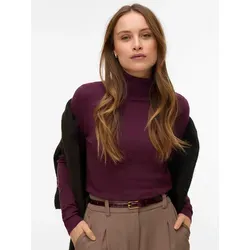 VERO MODA Damen Vmhappiness Rollkragenpullover - Pullover für Damen mit engem Schnitt, rollkragen und gerippten Ärmelbündchen, perfekt für einen stylischen Look in der kalten Jahreszeit.
