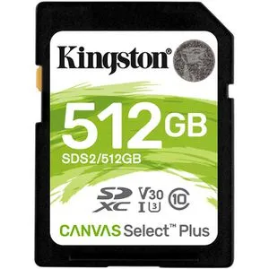 Kingston SD-Karte SDS2 512GB - 512 GB, 660x, UHS-I U3, ideal für Full-HD und 4K Aufnahmen, 30 Jahre Garantie