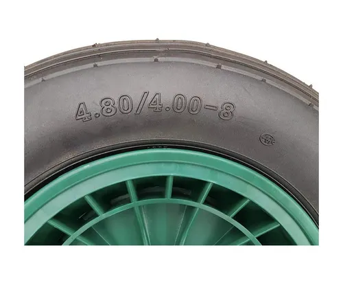 Frosal Ersatzrad FROSAL Schubkarrenrad Luftreifen 400 mm - Ersatzrad für Schubkarren mit individuell einstellbarem Luftdruck für optimale Federung. Robuste Kunststofffelge mit hochwertigen Lagern für leichten Lauf und einfache Montage.