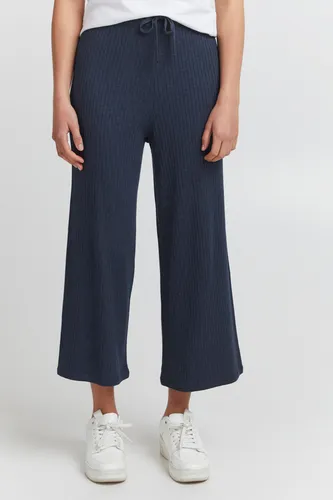 OXMO OXRie Damen Hose - Stilvolle Culotte in Total Eclipse - Damen-Hosen, bequeme Culotte aus hochwertigem Viskose-Mix, ideal für Casual- und Business-Looks, nachhaltig produziert mit recycelten Materialien.
