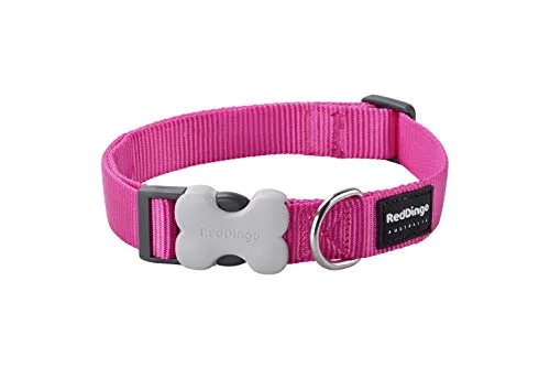 Red Dingo Nylon Hundehalsband, hot pink, S (DC-ZZ-HP-15)