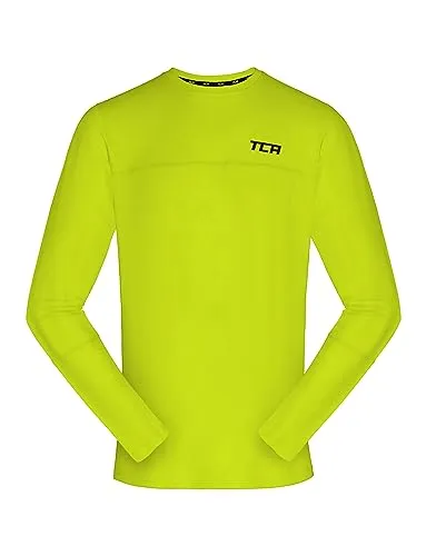 TCA Jungen Element Langarm Rundhalsausschnitt Laufshirt - Licht Grün, 10-12 Jahre
