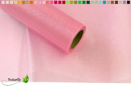 Creativery Stoff, 9m Rolle Organza 36cm SNOW