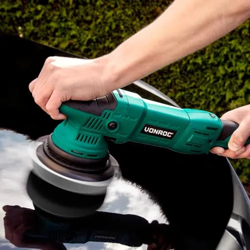 VONROC Exzenterpoliermaschine 1050 W – Konstante Geschwindigkeit und sanfter Start
