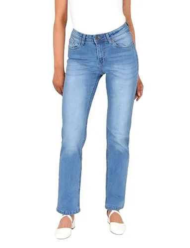ESRA Jeans Damen Straight High Waist Stretch Jeanshose G200 - Entdecken Sie die ESRA Damen Jeanshose mit hohem Stretch-Anteil. Bequem und stylish, ideal für jeden Anlass. Verfügbar in verschiedenen Farben und Größen, auch in Übergrößen.