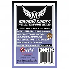 Mayday Games Premium XXL Super Large Sleeves (50 Stück) 101.5x153mm - 7162 - Kartenhüllen 303076