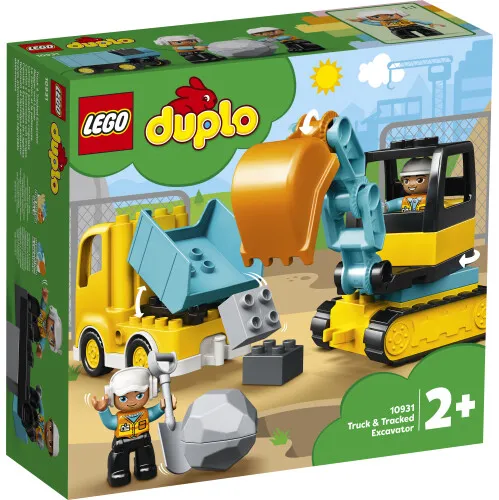 Klocki konstrukcyjne LEGO 10931 DUPLO ciężarówka i koparka LEGO 5702016618204