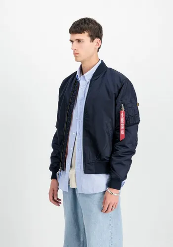 Alpha Industries Bomberjacke MA-1 VF Vintage Fit 59 blau M (48/50) - Funktionsjacken mit klassischem Vintage-Design, aus robustem Nylon gefertigt und ideal für stilvolle Outdoor-Abenteuer.