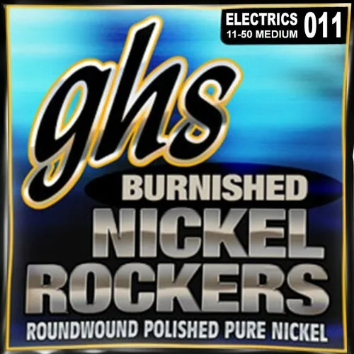 GHS Burnished Nickel Rockers Electric Guitar String Set Medium .011-.050 | Neu