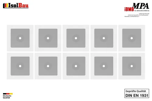 Isolbau Wandmanschette 10 Stk. Dichtmanschette top Rohrabdichtung Abdichtung
