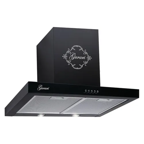 GURARI Wandhaube GCH F 461 BL 6/4.5 - Dunstabzugshaube 60 cm, Schwarz, 1000m³/h - Dunstabzugshaube in elegantem Schwarz, leistungsstarker 1000m³/h Motor für optimale Luftreinigung. Ideal für moderne Küchen, mit Abluft- und Umluftbetrieb.