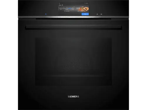HB778G9B1 Backofen Schwarz - Energieeffizient & Geräumig - Energieeffizienzklasse A+, großer Ofen mit 71 Litern Nutzinhalt. Ideal für vielseitige Zubereitung dank Grill- und Heißluftfunktion.