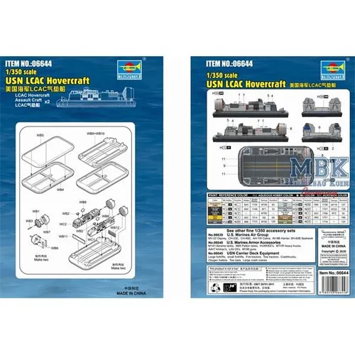 TRUMPETER TRU06644 USN LCAC Hovercraft von Trumpeter