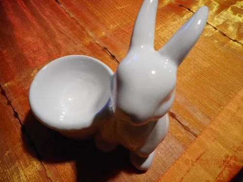 Eierbecher Hase Eierhalter Eierständer Porzellan Easter Egg Ostern
