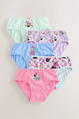 NEXT Slips Minnie Mouse 5er-Pack Rosa 3-4 Jahre - Funktionsunterwäsche für Kinder, mit süßem Minnie Mouse Design und bequemer Passform für den ganzen Tag.