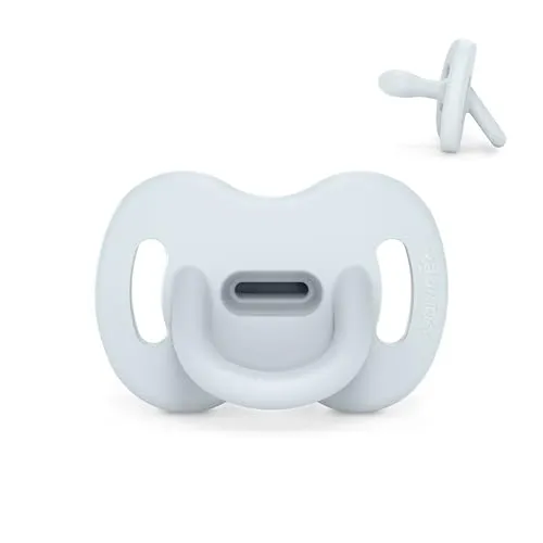Suavinex Silikon-Schnuller, 0/6 Monate & Neugeborene, Physiologische Sx Pro-Sauger, Weich & Flexibel, Ideal zum Schlafen, Respektiert die Mundentwicklung, Colour Essence, Ballad Blue