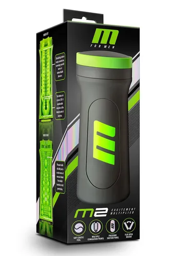 Blush M For Men M2 Superior Stroker Black Penis Herren TPE Schwarz Masturbator