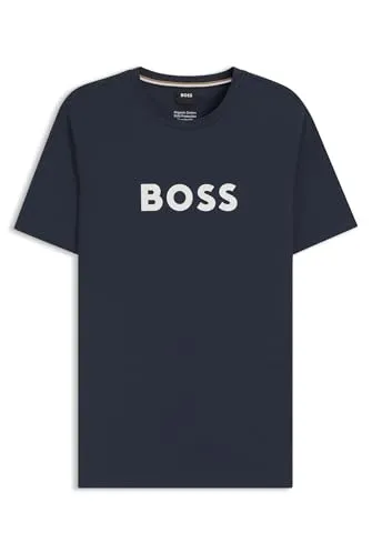 BOSS Herren T-Shirt RN - Dunkelblau XXL mit UV-Schutz - T-Shirts für Herren, aus hochwertigem Baumwoll-Jersey mit SPF 50+ UV-Schutz für zusätzlichen Komfort und Sicherheit in der Sonne.
