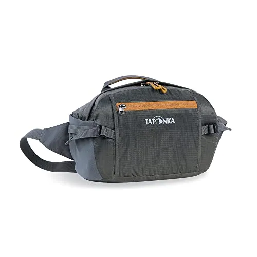 Tatonka Bauchtasche Hip Bag M - Große Hüfttasche mit Reißverschlussfach, elastischer Seitentasche und Einer Fronttasche mit Schlüsselhalter (Titan Grey)
