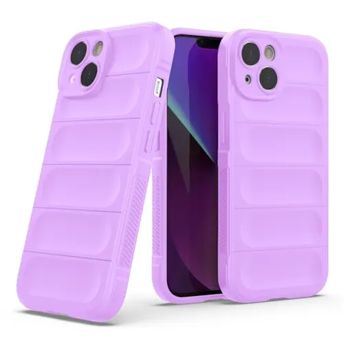 Handyhülle Kompatibel mit Apple iPhone 14 | TPU Silikon Bumper Case | Outdoor Schutzhülle Cover | Lila