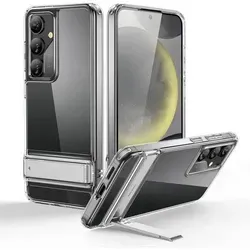 Handyhülle S24 Plus mit Kickstand – Militärnorm Schutz - Entdecke die Handyhülle S24 Plus mit Kickstand! Diese stoßfeste Hülle vereint Schutz und Stil für dein Galaxy S24 Plus. Die klare Rückseite bleibt kratzfest, während der integrierte Kickstand flexible Betrachtungswinkel bietet.