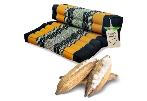 livasia Stützkissen Stützkissen faltbar, vegan und handgefertigt, 72x50x12cm, Kapok