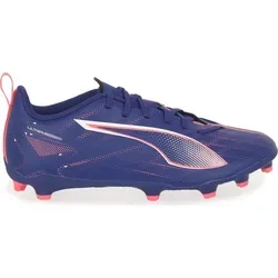 Puma Ultra 5 Play FG/AG Jr - Dunkelblau - 38 - Fußballschuhe für Kinder mit SPEEDSYSTEM-Außensohle und FastTrax Stollendesign für optimale Traktion auf festem Boden und Kunstrasen. Ideal für Anfänger und Freizeitspieler.