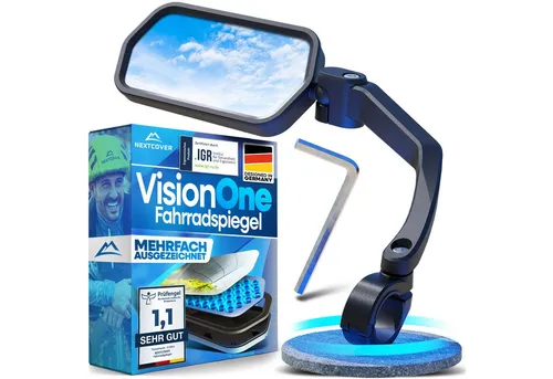 Nextcover Fahrradspiegel NEXTCOVER® Fahrradspiegel für Lenker mit ProVision-Echtglas