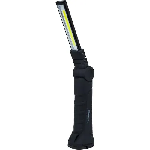 Electraline 58050 700+100 Lumen LED-Taschenlampe, 5700 W helles weißes Licht, mit eingebautem Magneten, 2000 mAh Akku, Schutzart IP54, für den professionellen Einsatz