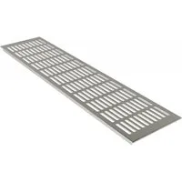 MS Beschläge Lüftungsgitter Alu Edelstahloptik Hochwertig 130 x 200 mm