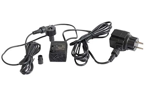 Arnusa Zimmerbrunnenpumpe 250 l/h 2.2W mit LED Beleuchtung RGB-Farbwechsel Springbrunnenpumpe Pumpe